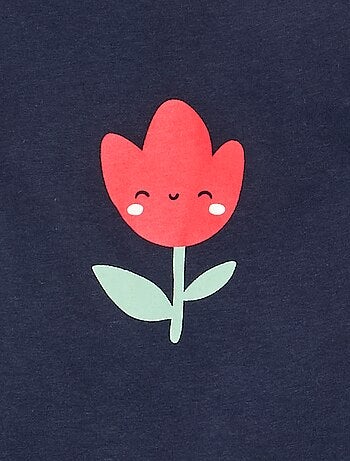 Camiseta de manga larga estampada
