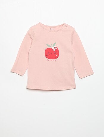 Camiseta de manga larga estampada