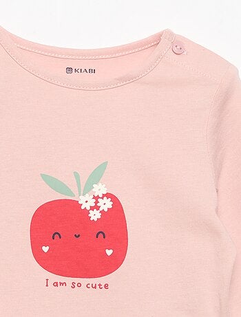 Camiseta de manga larga estampada