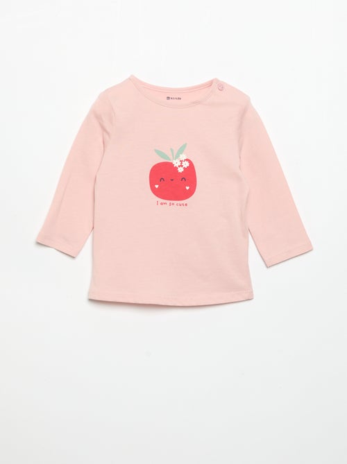 Camiseta de manga larga estampada - Kiabi Camiseta de manga larga estampada - Kiabi