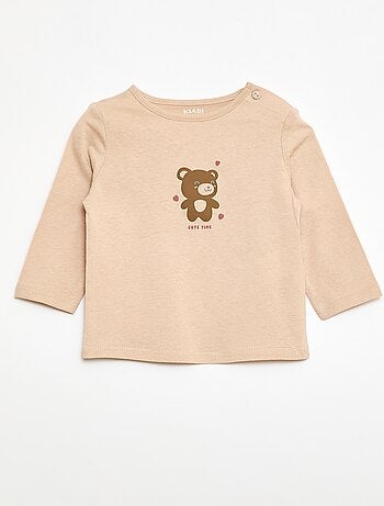 Camiseta de manga larga estampada