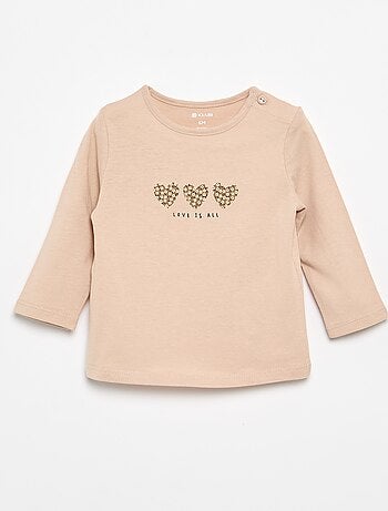 Camiseta de manga larga estampada