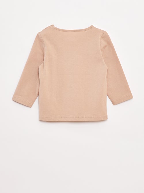 Camiseta de manga larga estampada - Kiabi