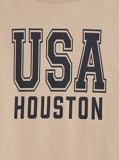 Camiseta de manga larga estampada - Kiabi