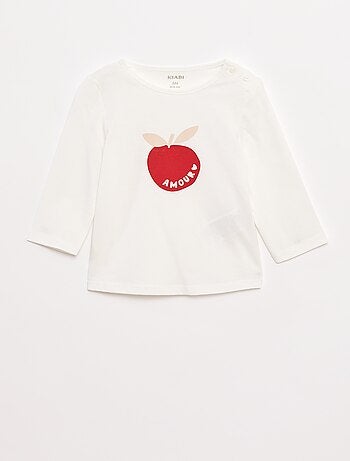 Camiseta de manga larga estampada