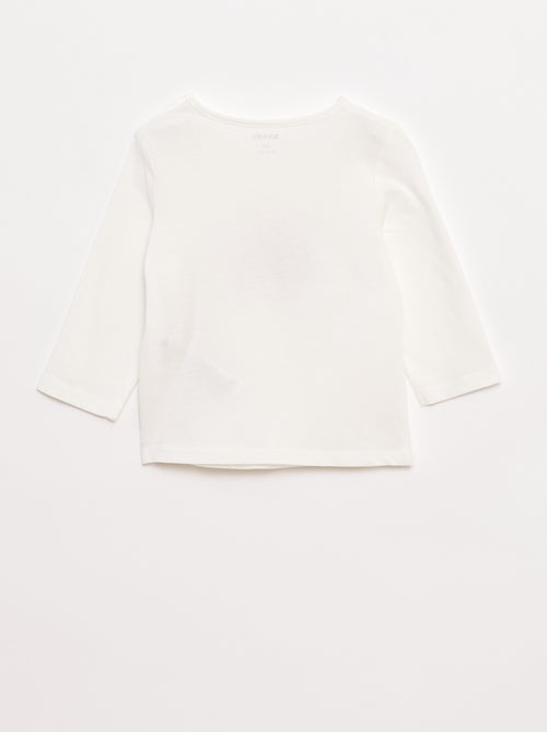 Camiseta de manga larga estampada - Kiabi