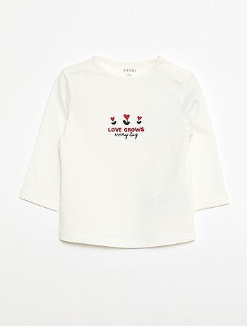 Camiseta de manga larga estampada