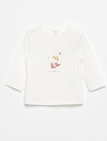 Camiseta de manga larga estampada