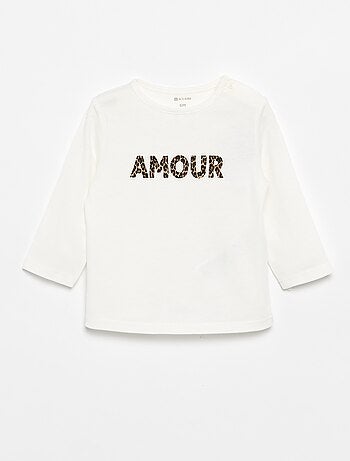 Camiseta de manga larga estampada