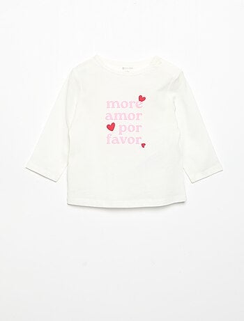 Camiseta de manga larga estampada