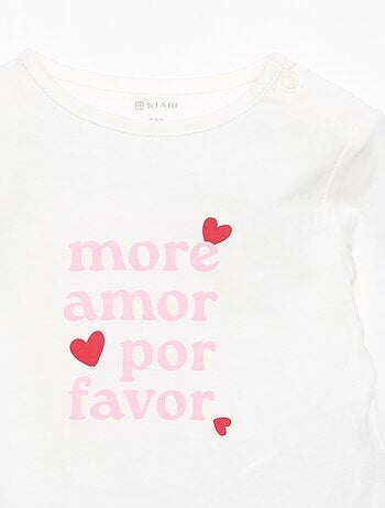 Camiseta de manga larga estampada