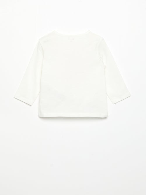 Camiseta de manga larga estampada - Kiabi Camiseta de manga larga estampada - Kiabi