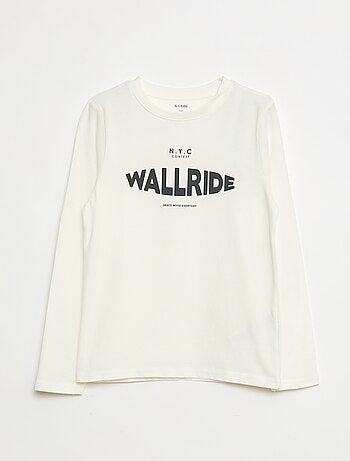 Camiseta de manga larga estampada