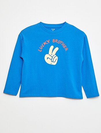 Camiseta de manga larga estampada 'brother'