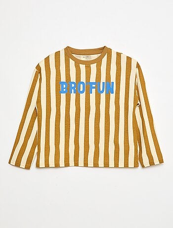 Camiseta de manga larga estampada 'brother'