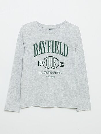 Camiseta de manga larga estampada