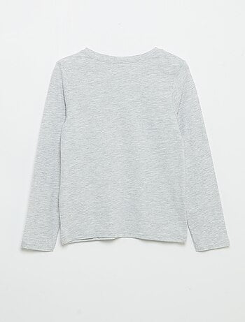 Camiseta de manga larga estampada