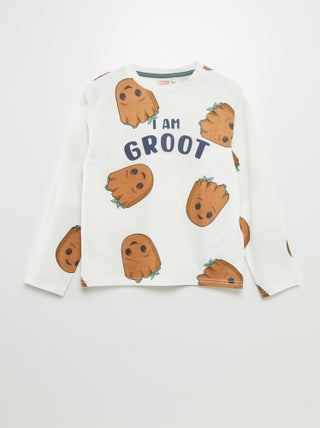 Camiseta de manga larga estampada 'Groot'