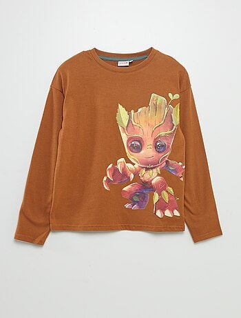 Camiseta de manga larga estampada 'Groot'