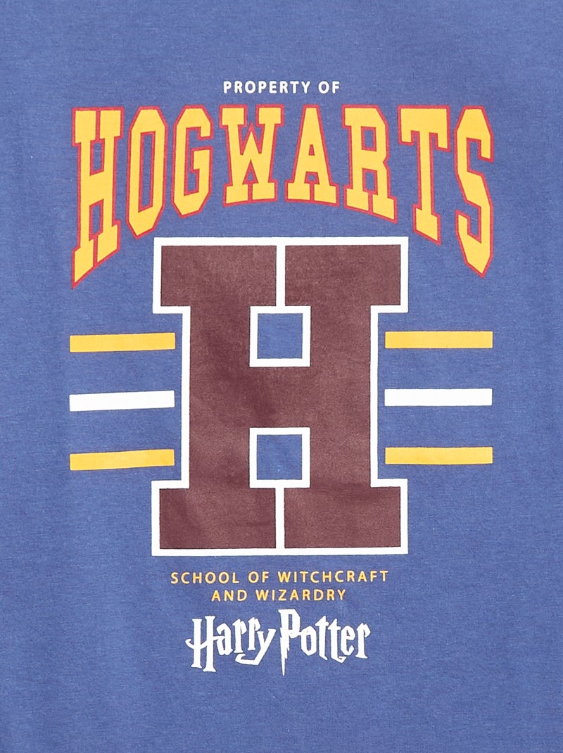 Camiseta de manga larga estampada 'Harry Potter' Azul - Kiabi