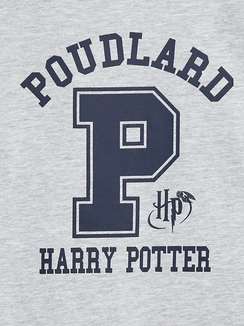 Camiseta de manga larga estampada 'Harry Potter' Gris - Kiabi