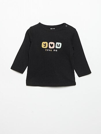 Camiseta de manga larga estampada