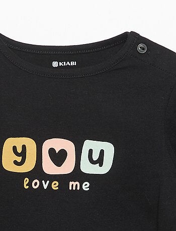 Camiseta de manga larga estampada