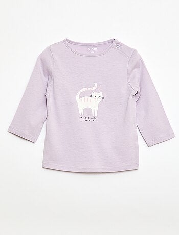 Camiseta de manga larga estampada