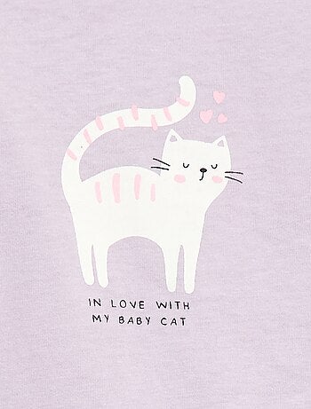 Camiseta de manga larga estampada