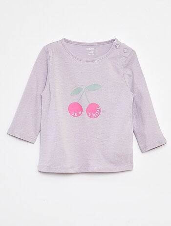 Camiseta de manga larga estampada