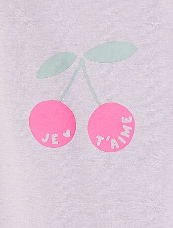 Camiseta de manga larga estampada