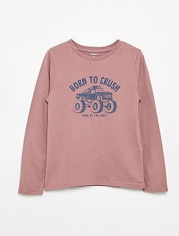 Camiseta de manga larga estampada