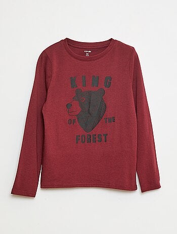 Camiseta de manga larga estampada