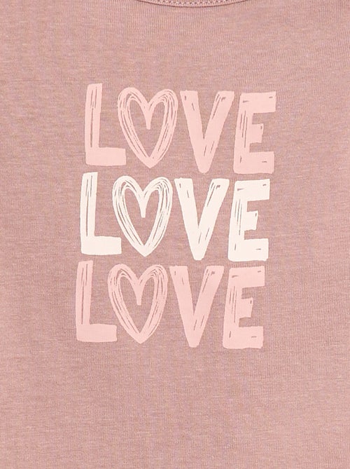 Camiseta de manga larga estampada - Kiabi