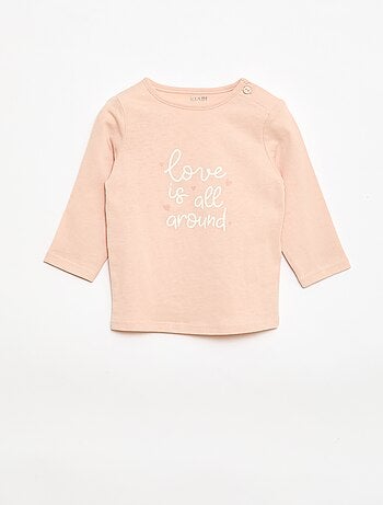 Camiseta de manga larga estampada