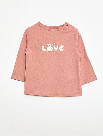 Camiseta de manga larga estampada