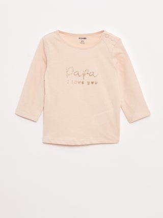 Camiseta de manga larga estampada