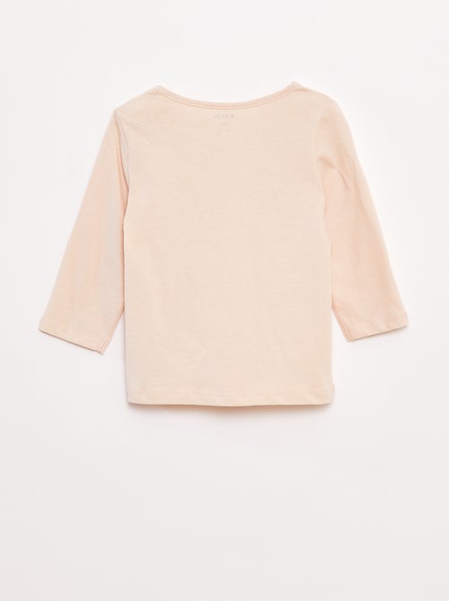 Camiseta de manga larga estampada - Kiabi