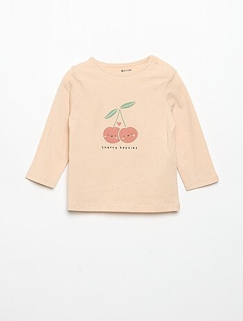 Camiseta de manga larga estampada