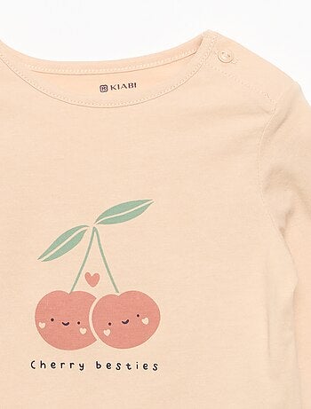 Camiseta de manga larga estampada