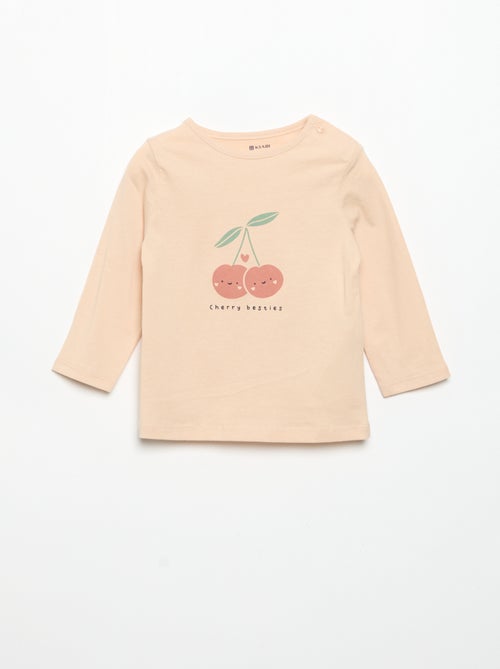 Camiseta de manga larga estampada - Kiabi Camiseta de manga larga estampada - Kiabi