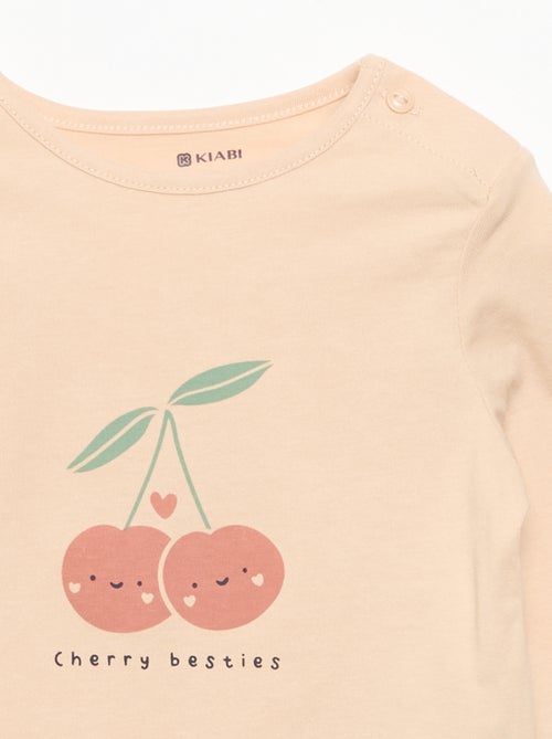 Camiseta de manga larga estampada - Kiabi Camiseta de manga larga estampada - Kiabi