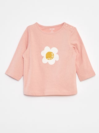 Camiseta de manga larga estampada