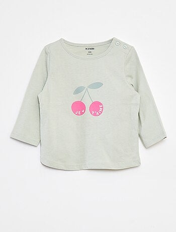 Camiseta de manga larga estampada