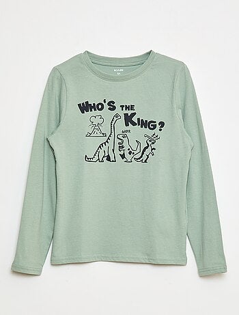Camiseta de manga larga estampada
