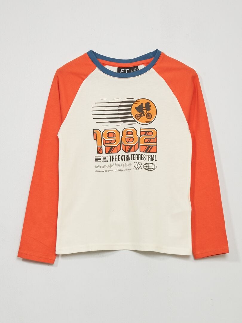 Camiseta de manga larga 'E.T.' BLANCO - Kiabi