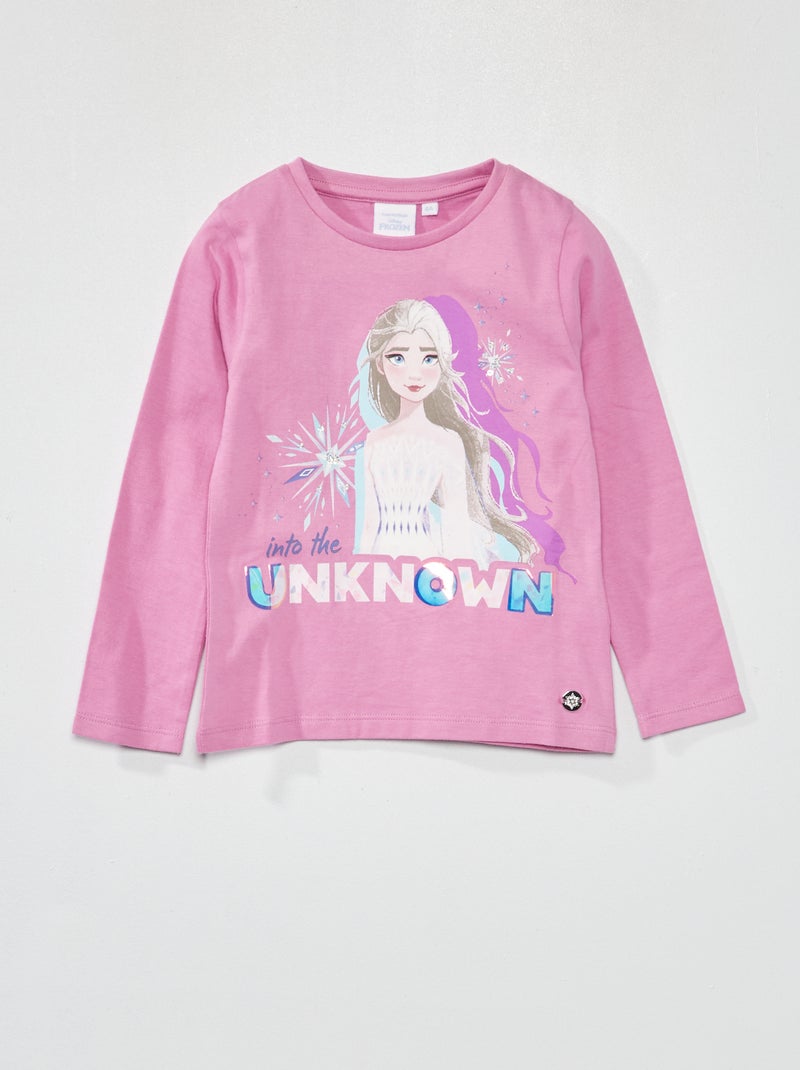 Camiseta de manga larga 'Frozen' PURPURA - Kiabi