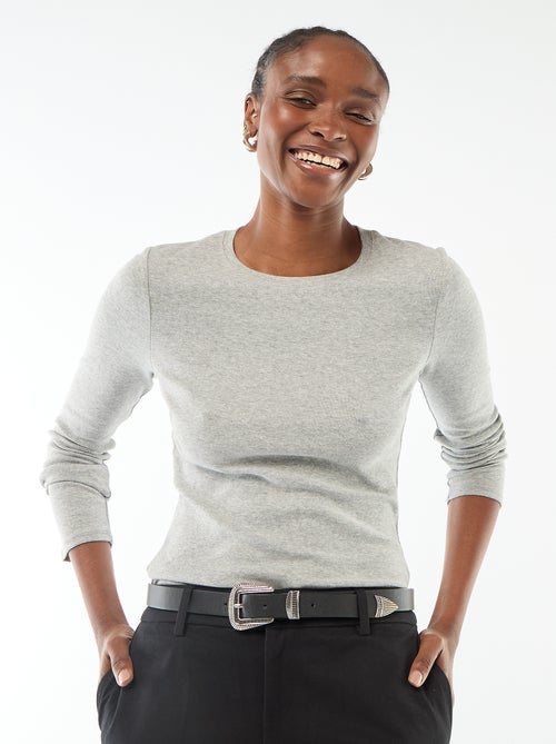 Camiseta de manga larga - Kiabi