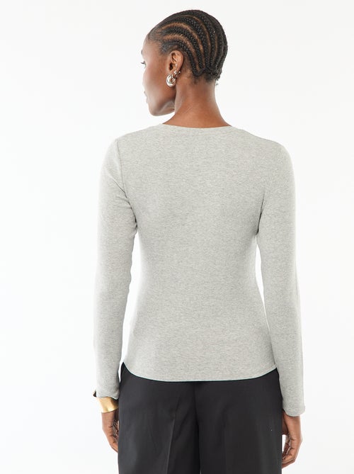 Camiseta de manga larga - Kiabi