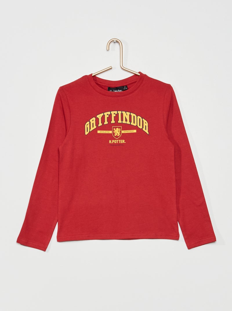 Camiseta de manga larga 'Harry Potter' rojo - Kiabi